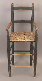 Child S Slat Back Arm High Chair C 1800 Chair Antique Chairs Childrens Chairs