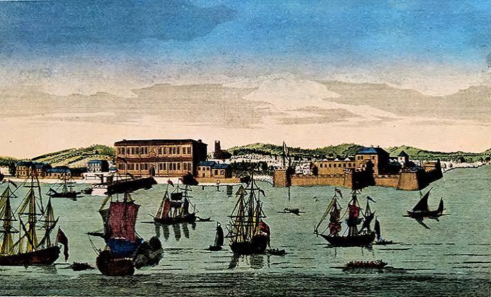 Bombay Fort And Harbour - Old Map/Plan 1754 - Past-India