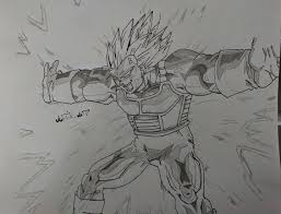 Draw outlines for the arms, hands, legs & feet. Final Flash Vegeta Dragon Ball Z Artix Art Drawings Illustration Entertainment Other Entertainment Artpal