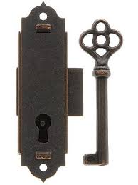 Shop from the world's largest selection and best deals for antique cabinet locks. Narrow Vertical Cabinet Lock With Antique Bronze Finish House Of Antique Hardware Antique Keys Vintage Hardware Smart Door Locks