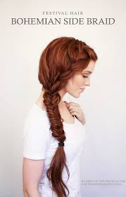 This collection is made up different hairstyles like box braids, cornrows, ponytail. Bohemian Side Braid Festival Hair Tutorial Wonder Forest