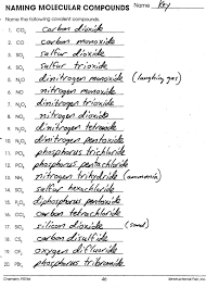 Znalezione Obrazy Dla Zapytania Molecular Compound Naming Compounds Worksheet Chemistry Worksheets Chemistry Lessons