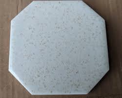 2 pcs American Olean Crystalline 396 Gold Mist Octagon Ceramic Tile  4-1/4