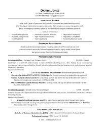 Investment Banker Resume Sample Monster Com