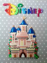 Disney Chateau Belle Au Bois Dormant En Perle Hama Phosphorescente By Esperluette Perler Bead Disney Disney Hama Beads Pattern Perler Bead Templates