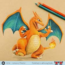 Awesome Charizard Charizard Pokemon Charmander Nintendo Pokeart Pokemondrawing Pokemonar Color Pencil Drawing Charmander Drawing Pokemon Drawings