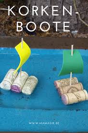 Diy Dienstag Korkenboote Korken Spielzeug Draussen Kinder Geburtstag Spiele