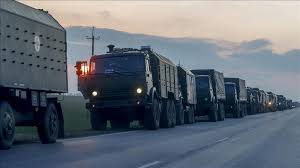 Russian military convoy reportedly heads toward Kyiv: Maxar setellite  imagery