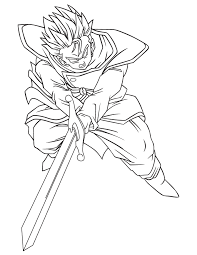 34 free dragon ball z coloring pages printable baby dragon ball z coloring page. Dragon Ball Z Trunks Character Coloring Page Hm Coloring Pages Coloring Pages Dbz Drawings Dragon Ball
