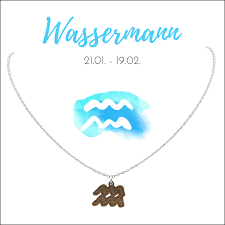 Der wassermann liegt auf der ekliptik und gehört zu den sternzeichen. Sternzeichen Wassermann Halskette Fine Holz Nuss Eydl Wood Jewelry