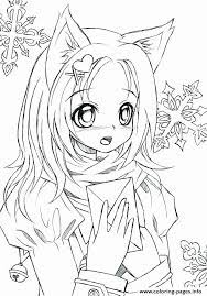 Manga / anime coloring page representing a sad girl. Anime New Coloring Lovely Cute Girl Anime Coloring Pages Free Printable New Clip Mermaid Coloring Pages Cartoon Coloring Pages Girl Coloring Pages