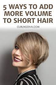 Check out these trending hair accessories that you can style your short hairstyles with! How To Add Volume To Short Hair Curling Diva Thin Fine Hair Short Hairstyles Fine Short Hair Hacks