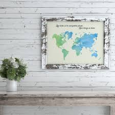 Buy Somegoodwords World Map Art Print Gift Customised Home Decor Birthday Gift Wall Display Hou Art Print Gifts World Map Art Art Quotes Inspirational