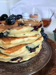 Pancakes Aux Myrtilles Et Au Yaourt Grec Sans Beurre Pancakes Myrtilles Recettes De Cuisine Myrtille
