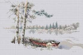 Maybe you would like to learn more about one of these? Vintage Wooden Boat Watercolor Cross Stitch Pattern Modern Etsy Cross Stitch Cross Stitch Landscape Cross Stitch Embroidery
