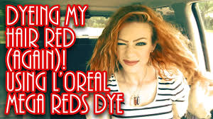 Dyeing My Hair With Loreal Mega Reds Dye