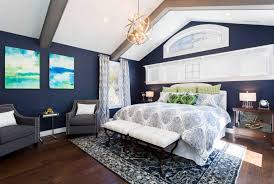The bed and side tables are custom designs, the linens are by frette, the reading light is by stephen miller. 50 Blue Primary Bedroom Ideas Photos Home Stratosphere