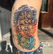 110+ traditional ship tattoos designs