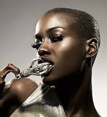 Nenna Akba Nigeria Love This Retouching Afro Goth Beauty Short Hair Styles