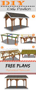 10x16 Pavilion Plans Backyard Pavilion Pavilion Plans Gazebo Plans