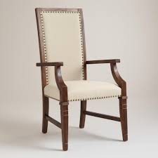 Wooden Arm Chair With Hand Rest Wooden Arm Chair For Living Room With Walnut Polish Rustic Living Room Furniture Dining Room Chairs Upholstered Dining Chairs