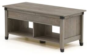 Jaxpety lift top coffee table with hidden compartment & storage cabinet, modern furniture for home, living room. Sauder Carson Forge Mystic Oak Lift Top Coffee Table 426149 Ideal Furniture Danbury Ct