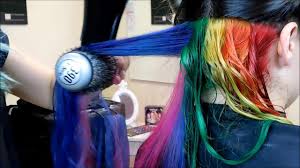 Nun deine haare strähne für strähne im tee tränken und diesen gut einmassieren. Directions Regenbogen Rainbow La Riche Youtube