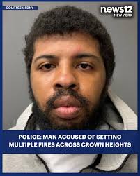 Police say a 25-year-old man was arrested for allegedly setting three  separate fires intentionally across Crown Heights
