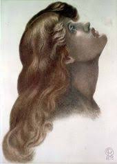 Model May Morris Amo101434 Study For The Head Of The Left Hand Figure From Astarte Syriaca 1875 Col Dante Gabriel Rossetti Dante Pre Raphaelite Paintings