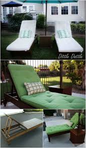 At the fold in the cushion, sew a series of small stitches the entire width of the cushion, pushing the needle all the way through the batting. 5 Elegant Sunbathing Loungers You Can Diy Free Plans Diy Crafts