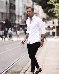 40 White Shirt Outfit Ideas For Men Styling Tips White Shirt Outfits White Shirt Men Black Pants Men