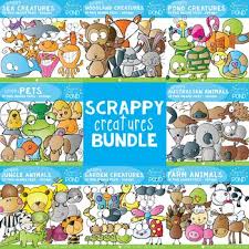 Scrappy Creatures Bundle From The Pond Creatures Scrappy