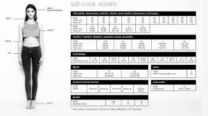 asos sizing guide vacaville ice sports