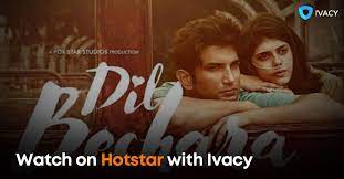 It's free of cost and alot of web series and movies are here. Watch Dil Bechara On Hotstar For Free Outside India