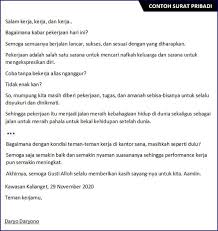 22 Contoh Surat Pribadi Singkat Untuk Sahabat Guru Ortu Surat Guru Kepribadian