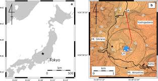 Volcanoes are common in japan and are found along and to the west of a line running approximately down the middle of the main island of honshu, the southern island of kyushu, and the northern island. Water Sampling Using A Drone At Yugama Crater Lake Kusatsu Shirane Volcano Japan Earth Planets And Space Full Text