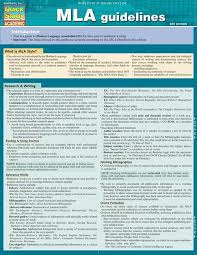 Quickstudy Mla Guidelines Laminated Study Guide Mla Guidelines Research Writing Study Guide