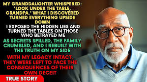 My GRANDDAUGHTER Told Me to Look Under the Table at My SON's Wedding