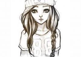 This tutorial was created for kids have fun making cute, easy drawings of dolphins thanks to this guide. Cute Girl Drawing Images At Paintingvalley Com Explore Collection Of Cute Girl Drawing Images