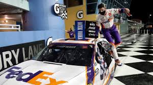 In addition to his racing wins. Denny Hamlin Wins Weather Delayed Nascar Cup Race At Homestead Miami