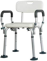 Hewyhat Shower Chair For Elderly Bath Seat With Arms And Back Adjustable Height Medical Tool Free Anti Skid Batht Shower Chairs For Elderly Shower Chair Chair
