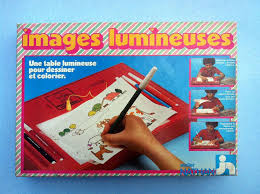table lumineuse colorier dessin