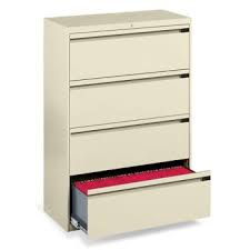 Smooth, seamless welded corners provide for lasting strength and durability and a choice of fixed or receding doors increase its practicality in meeting your personal filing needs. 4 Drawer Lateral File 42 W By Global Officefurniture Com