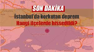Çevre illerden de hissedilen depremin ardından vatandaşlar büyük korku yaşadı. Istanbul Da Korkutan Deprem 4 7 Buyuklugunde Deprem Istanbul Da Hangi Ilcelerde Hissedildi Deprem Emlak Pencerem