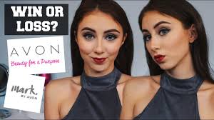 full face makeup using avon mark line