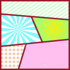 Colouring retro woman's pop art design. Pop Art Frame Comics Background Template Cartoon Retro Page With Blocks Halftone And Sunburst Pop Art Style Blank Layout Vector Royalty Free Cliparts Vectors And Stock Illustration Image 44288325