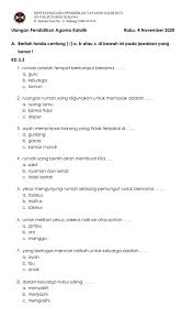Pilihlah salah satu jawaban yang paling tepat! Ejercicio De Ulangan Harian Pendidikan Agama Katolik Kd 3 3 Dan 3 4