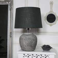 In larger rooms table lamps are a great way to accentuate certain areas or features and. Grey Stone Table Lamp Cheap Buy Online