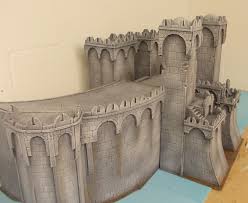 Minas Tirith Model Castle Wargaming Terrain Warhammer Terrain