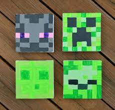 Minecraft grids and our mystery pictures coloring pages are a match made in heaven! Minecraft Canvas Paintings Amy Latta Creations